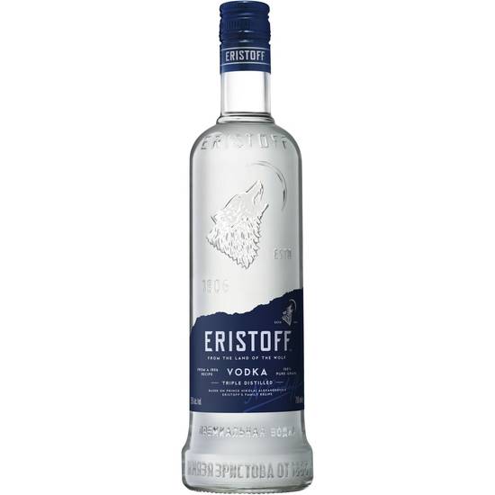 Vodka premium 100% pur grain ERISTOFF - la bouteille de 70 cL