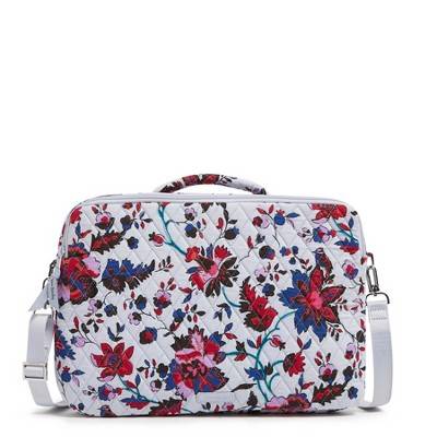 Vera Bradley Women's Outlet Cotton Laptop Workstation Crossbody Vineyard Floral