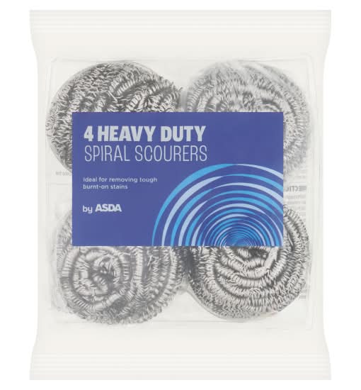 ASDA Heavy Duty Spiral Scourers (4 pack)