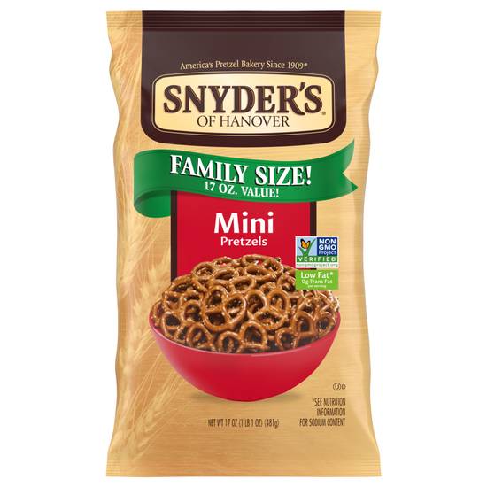 Snyder's Of Hanover Mini Pretzels Family Size