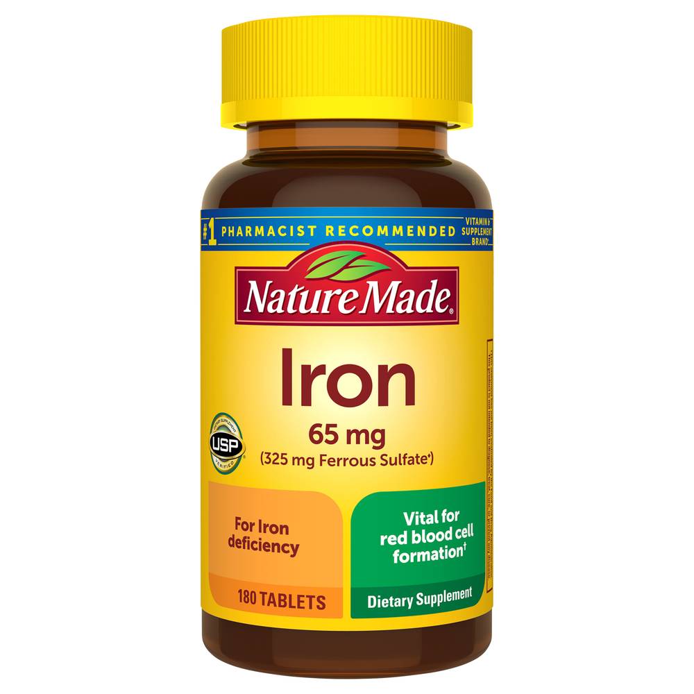 Nature Made Iron 65 mg Tablets (1.76 oz)