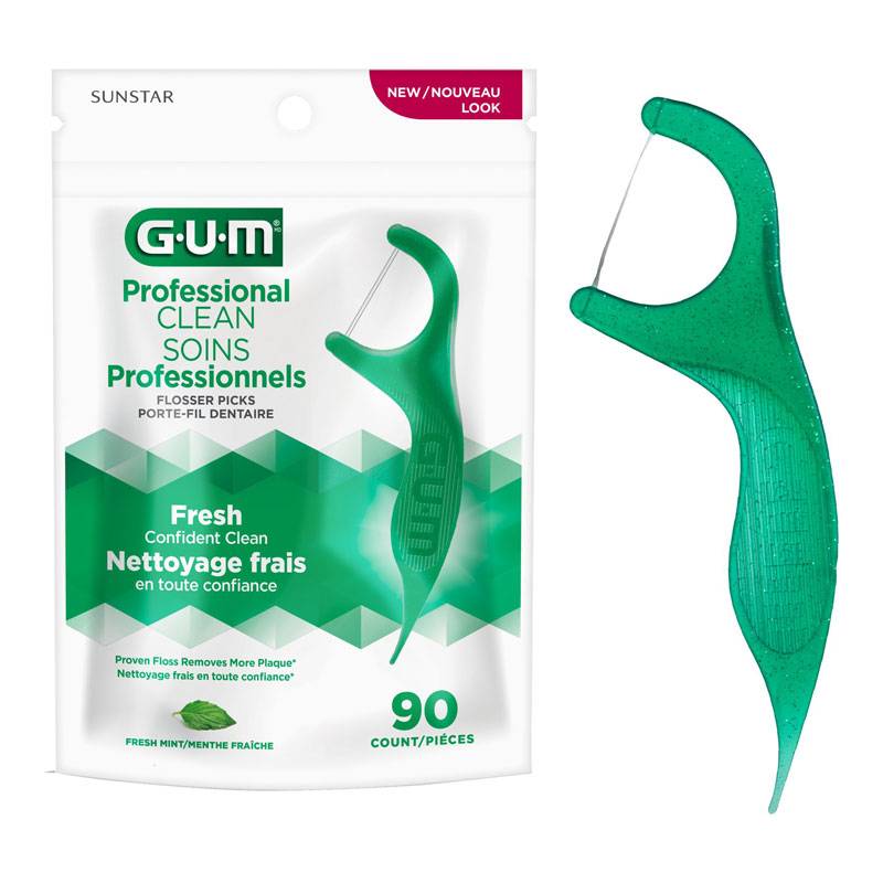 GUM Professional Clean Flossers (extra strong floss. 90 count)