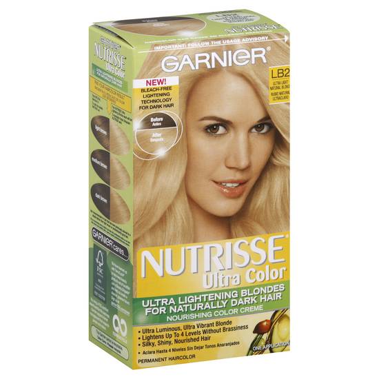 Garnier Nutrisse Light Natural Blonde Lb2 Permanent Haircolor