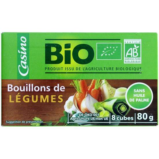 Bouillons de Légumes Bio 8x10g Casino
