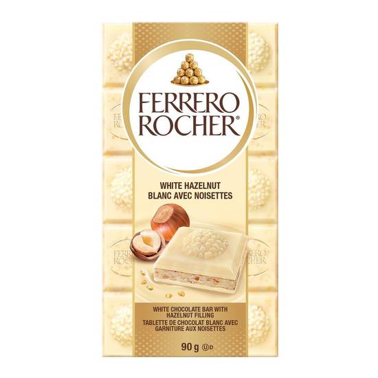 Ferrero rocher blanc noisette - hazelnut white chocolate bar (90 g)