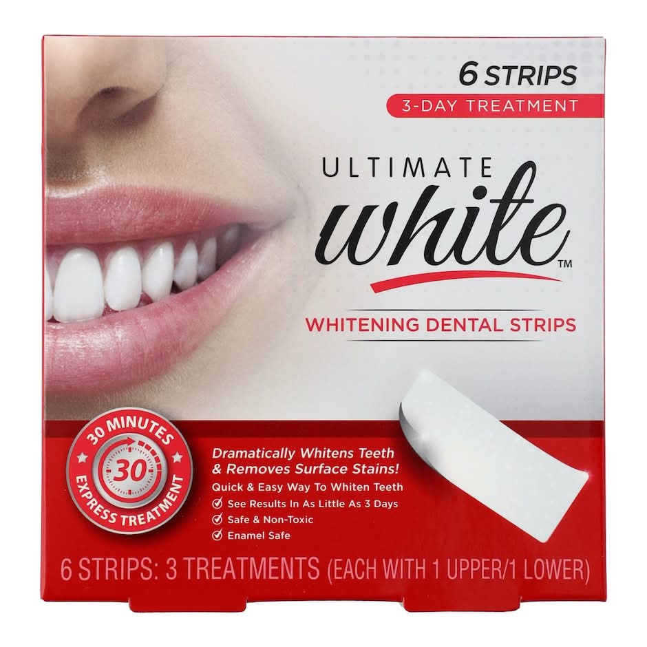 Ultimate White Whitening Dental Strips (6 ct)