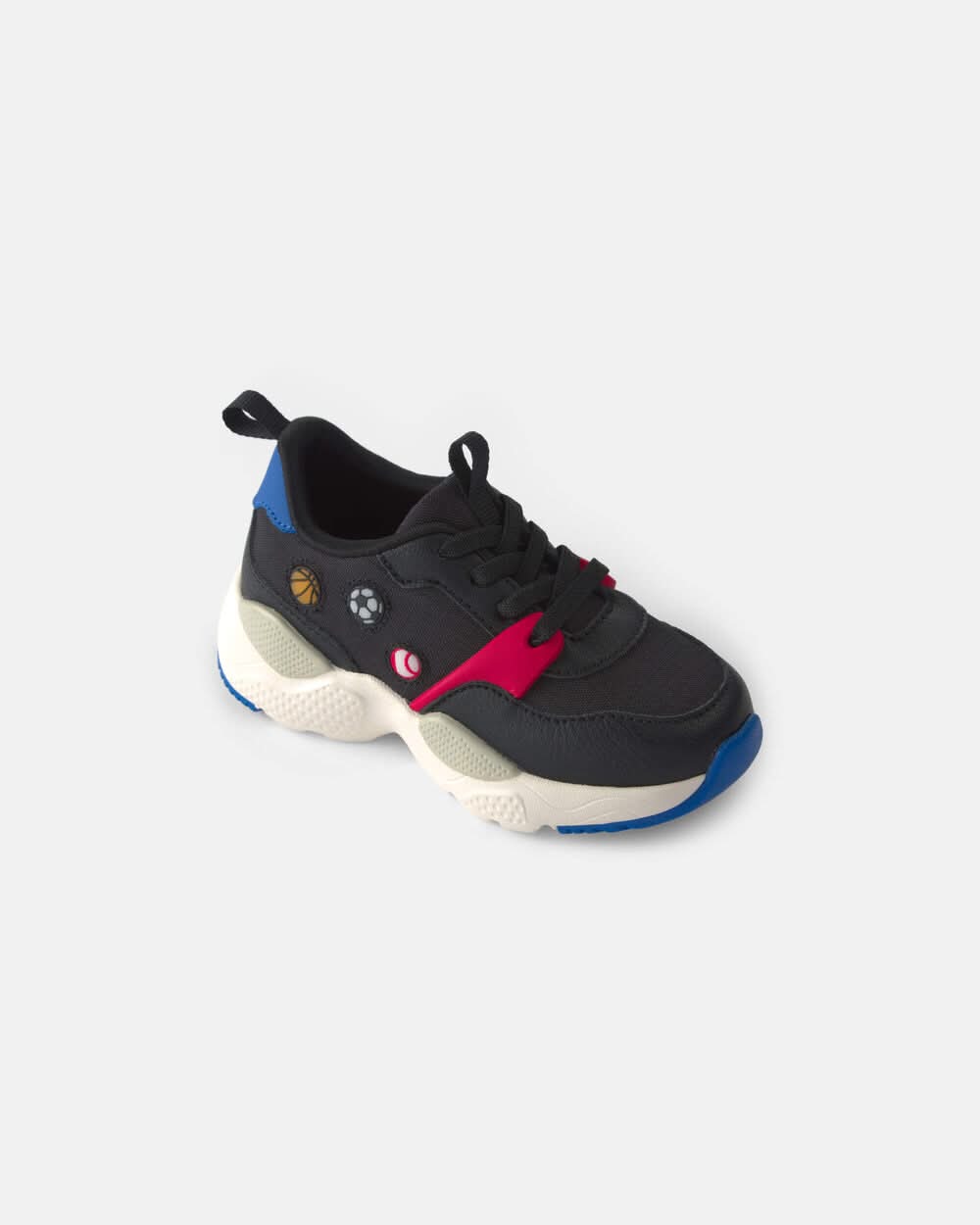 Toddler Boy Light-Up Sports Sneakers - Black - 7