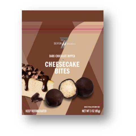 7-Select Dark Chocolate Dipped Cheesecake Bites 3oz