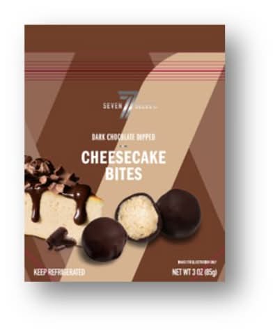 7-Select Dark Chocolate Dipped Cheesecake Bites 3oz