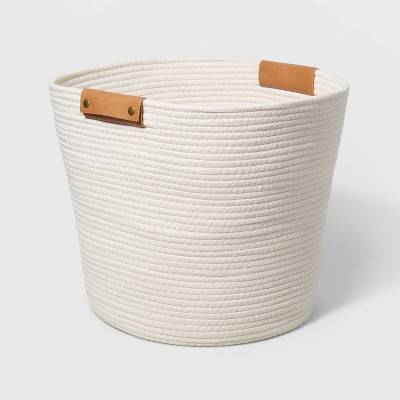 Brightroom Decorative Coiled Rope Basket, Cream