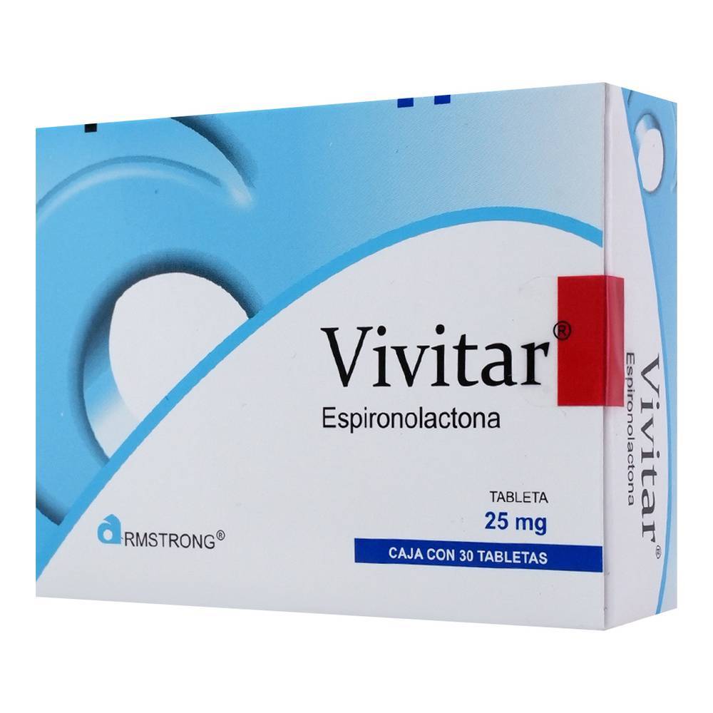 Armstrong vivitar espironolactona tabletas 25 mg (30 piezas)