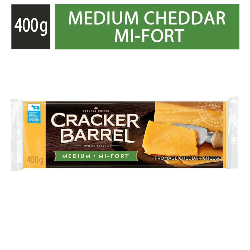 Cracker Barrel Medium Cheddar Cheese (400 g)