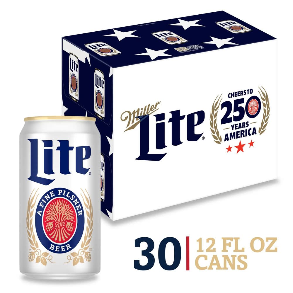 Miller Lite American Style Pilsner Beer (30 x 12 fl oz)
