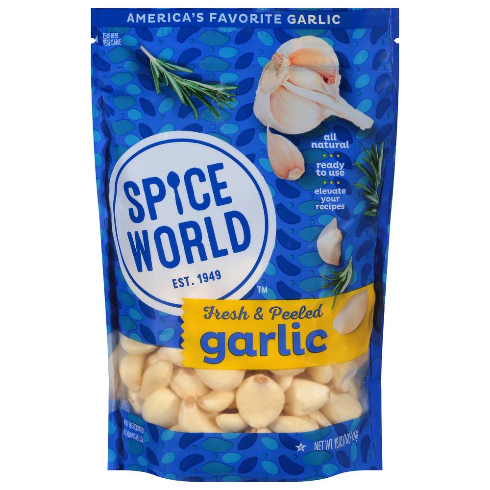 Spice World Fresh & Peeled Garlic