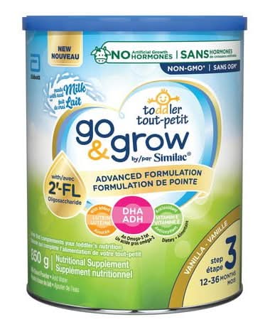 Go & grow formulation de pointe supplément nutritionnel en poudre - advanced formulation powdered nutritional supplement (étape 3/vanille)