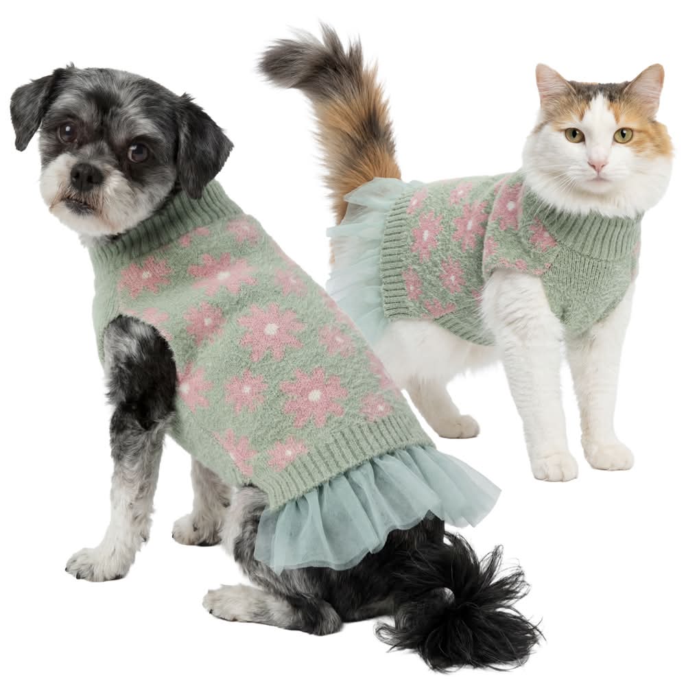 Play On Dog or Cat Sweater Dress, Extra Extra Large