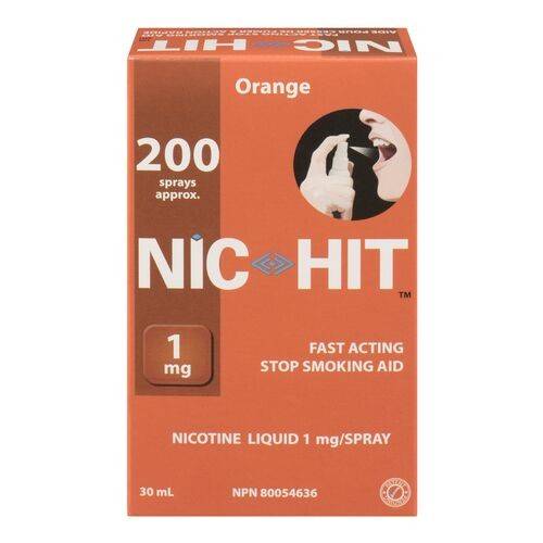 Nic Hit Products Orange Nicotine Replacement Spray 1 mg (30 ml)