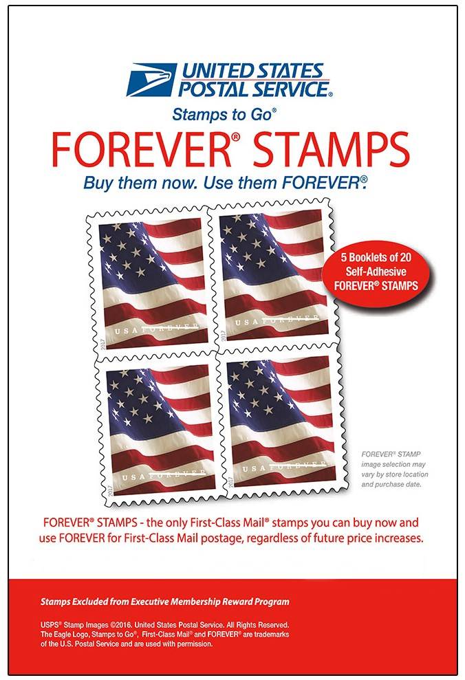 USPS 1St Class Flag Forever Stamps