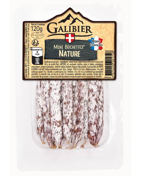 Le Gablier - Les mini bûchettes saucisson nature (16 pièces)