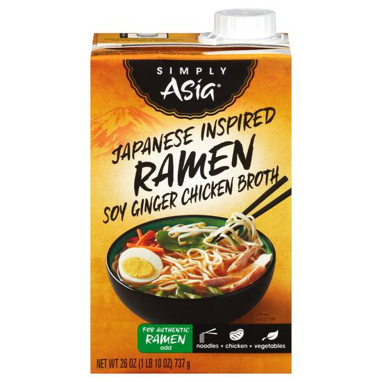 Simply Asia Japanese Inspired Ramen Soy Ginger Chicken Broth (26 oz)
