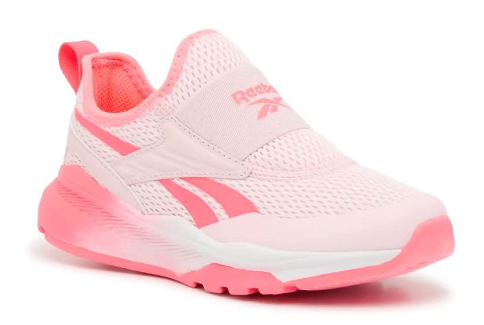 Reebok Shadow Flux Slip-On Sneaker - Kids' (Light Pink Medium - 2 Youth)