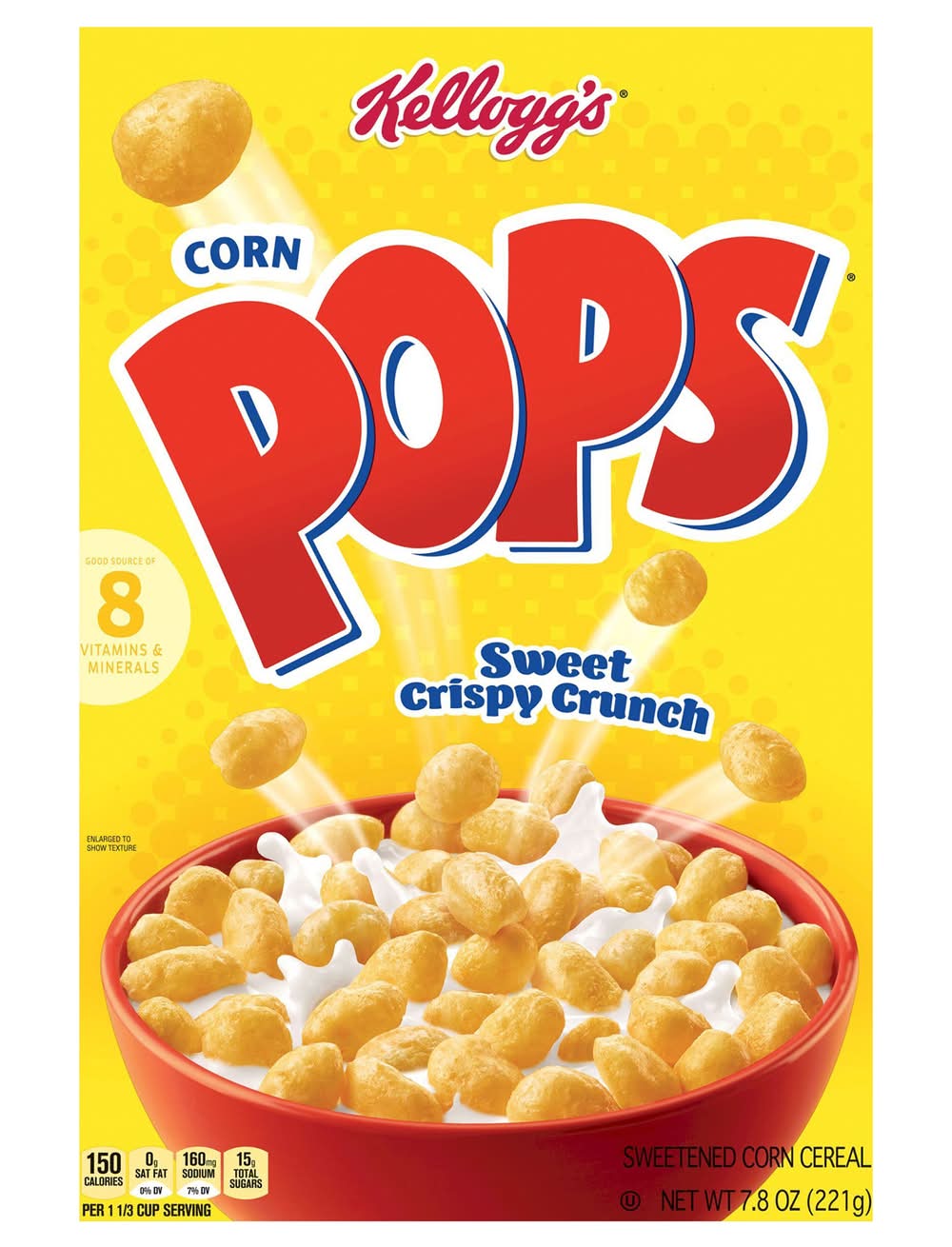 Corn Pops Sweetened Crispy Crunch Corn Cereal (7.8 oz)
