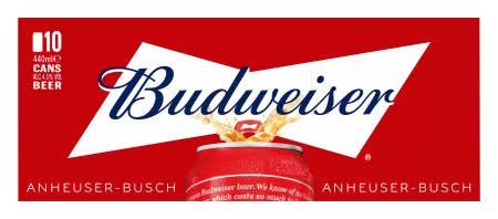 Budweiser Limited Edition Lager Beer (10 x 440ml)