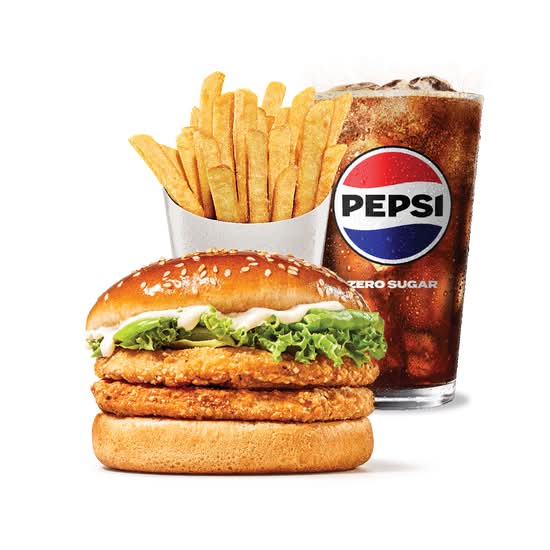 King Value Double Chicken Burger Meal