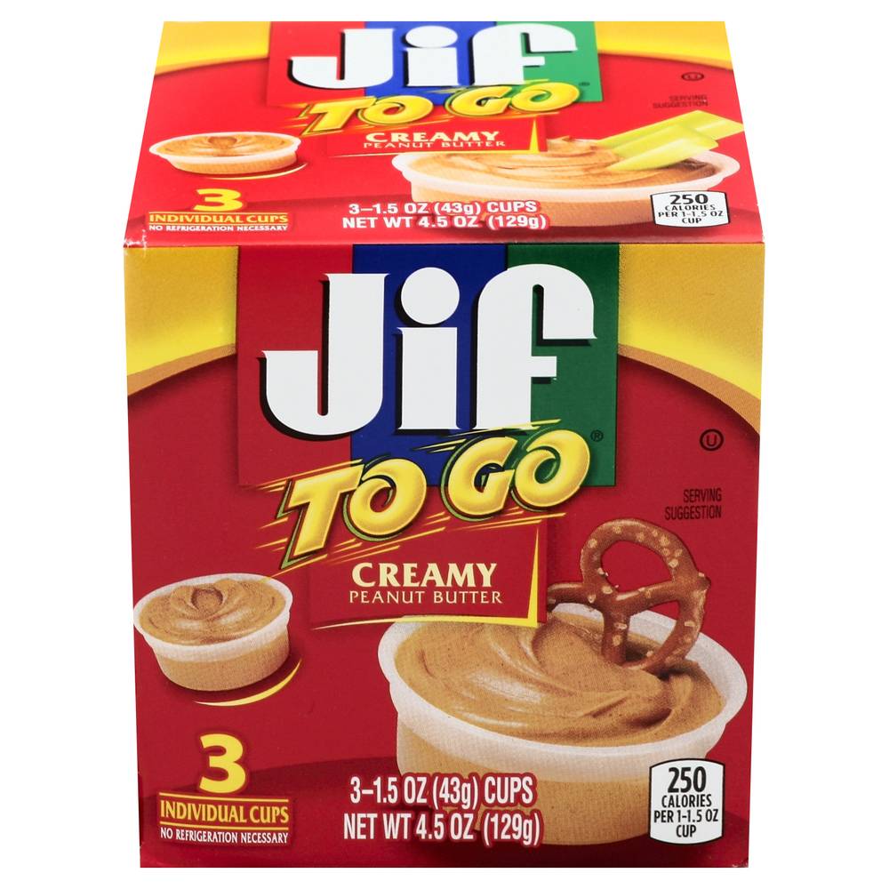 Jif Creamy Peanut Butter To Go (4.5 oz)