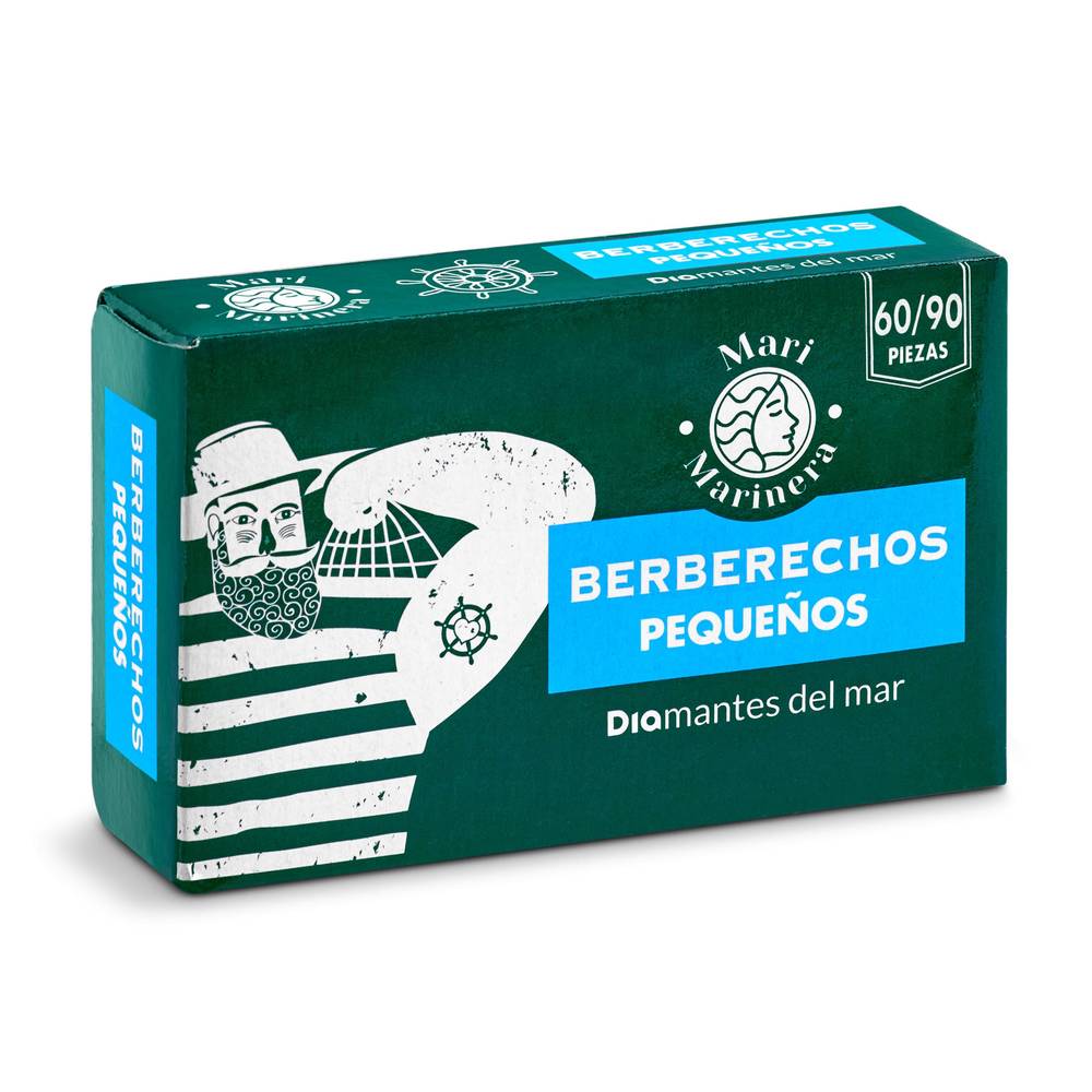 Berberechos Al Natural 60/90 Piezas Mari Marinera De Dia Lata 63 G