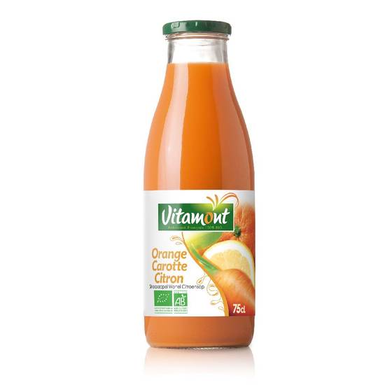 Jus orange/carottes/citron 75cl  - VITAMONT - BIO