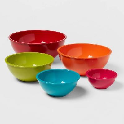 Room Essentials Mixing Bowl Set, Assorted (5 ct)