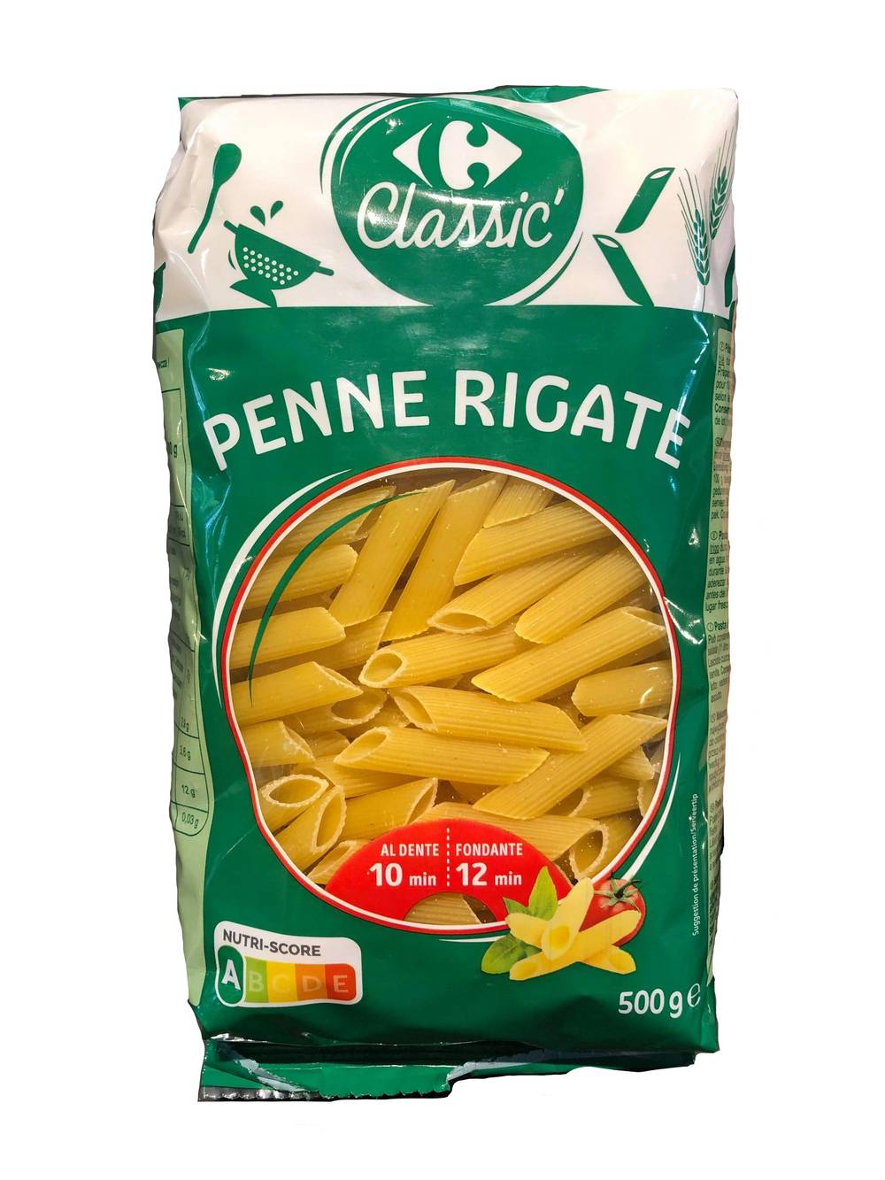 Carrefour Classic' - Pâtes penne rigate (500g)