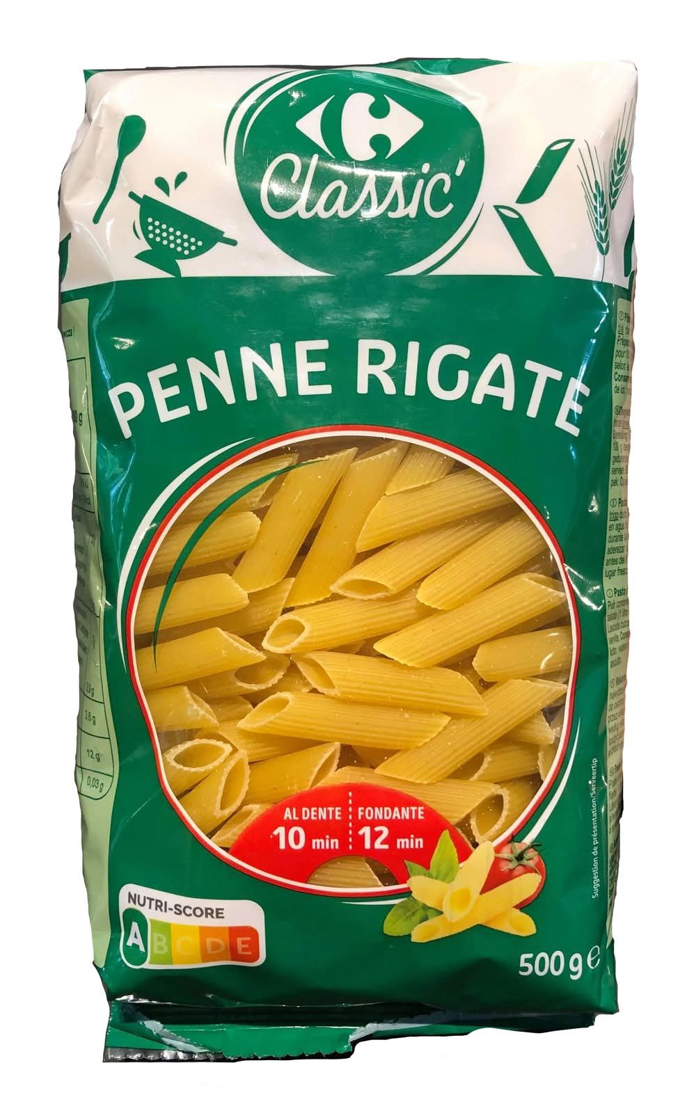 Carrefour Classic' - Pâtes penne rigate (500g)