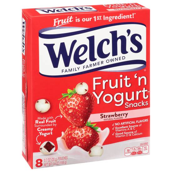 Welch's Strawberry Fruit 'N Yogurt Snacks (8 ct)