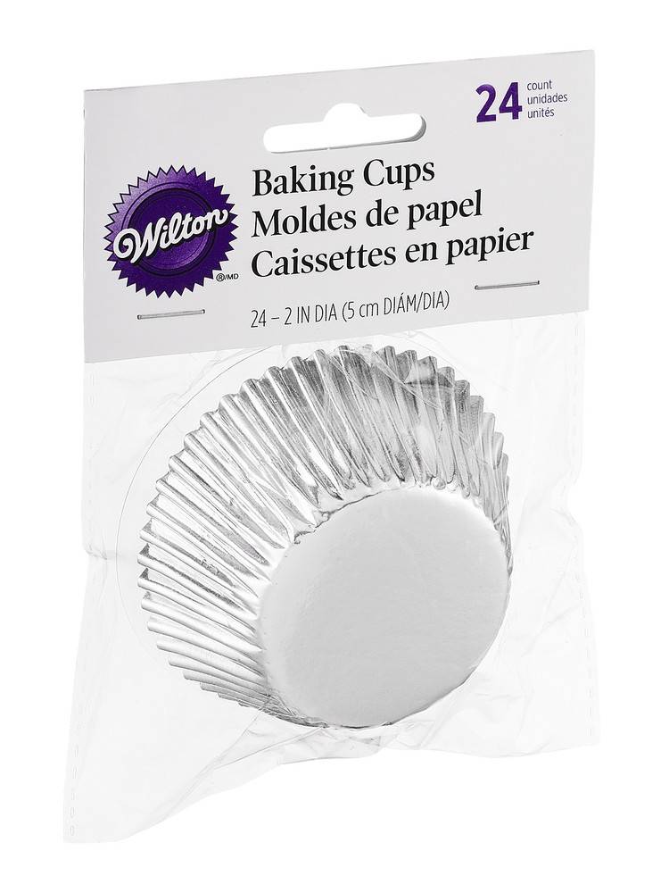 Wilton Silver Foil Cupcake Liners (24 ct)