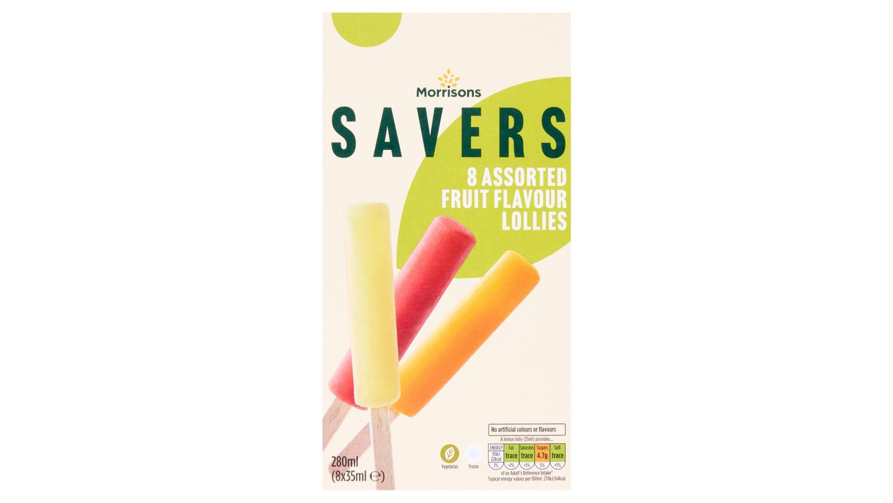 Morrisons Savers Ice Lollies (lemon-orange-strawberry)