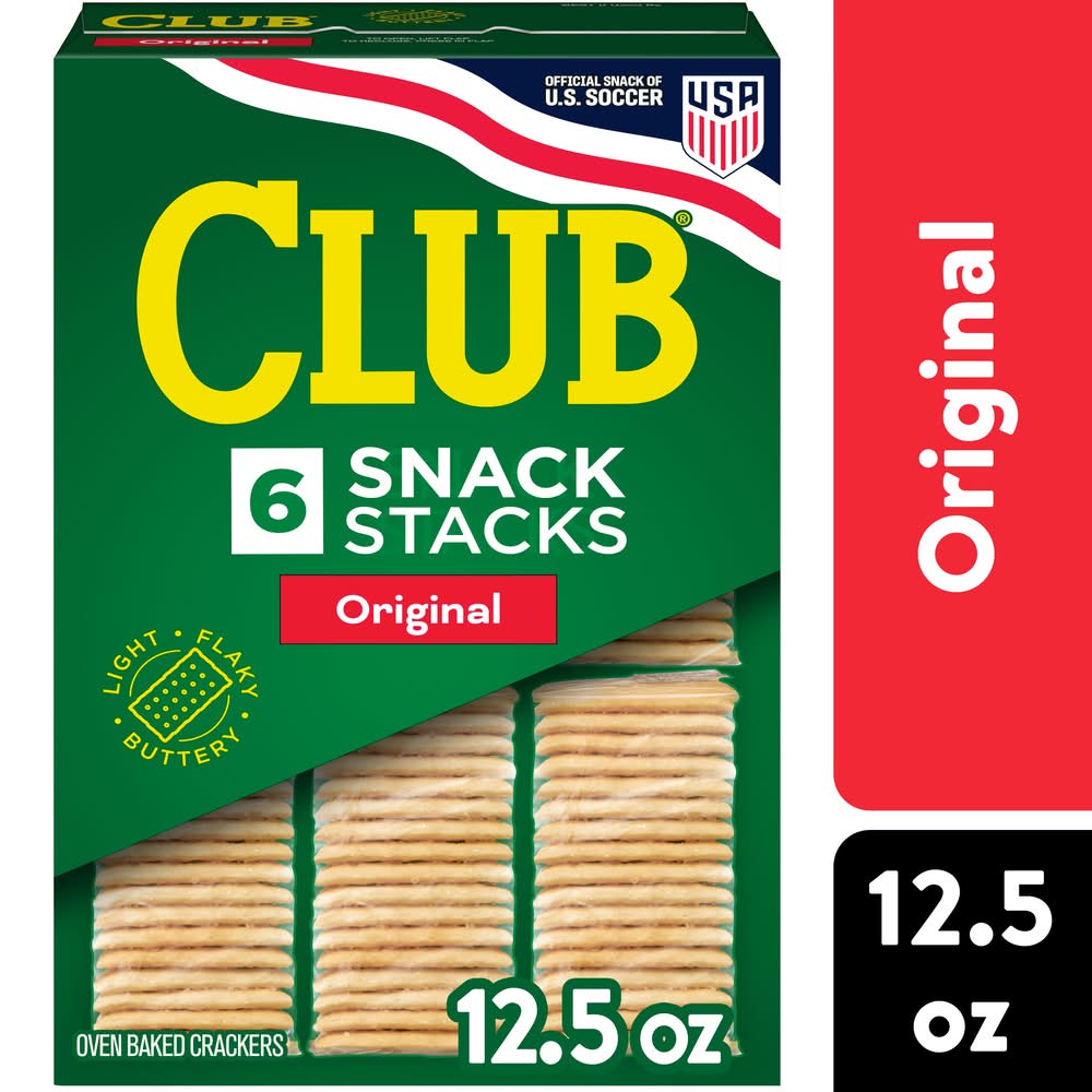 Club Snack Stacks Oven Baked Crackers, Original (12.5 oz, 6 ct)