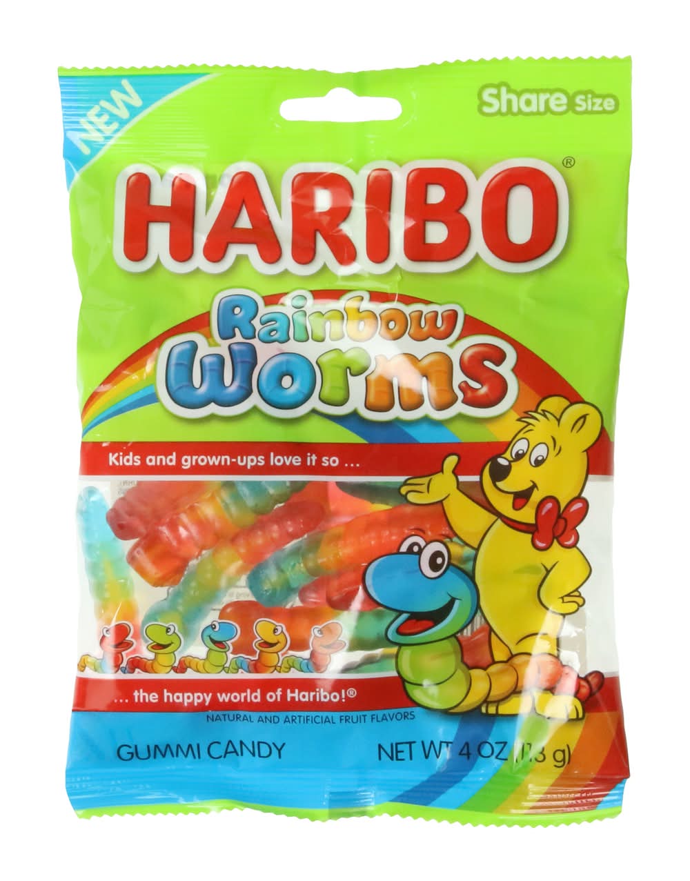 Haribo® Rainbow Gummi Worms 4oz