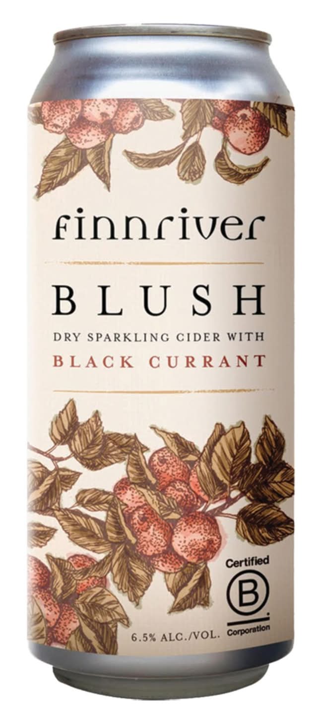 Finnriver Farm & Cidery Blush Black Currant Dry Sparkling Cider (16 fl oz)