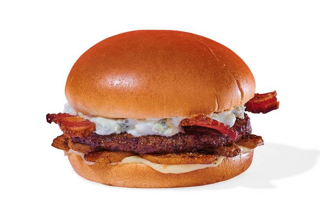 Order Big Blue Bacon Cheeseburger food online from Burgerville #33 store, West Linn on bringmethat.com