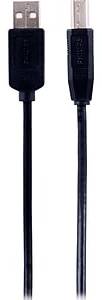 Philips 6 ft. USB A to USB B Printer Cable, Male to Male, Black (SWU7111A/27)