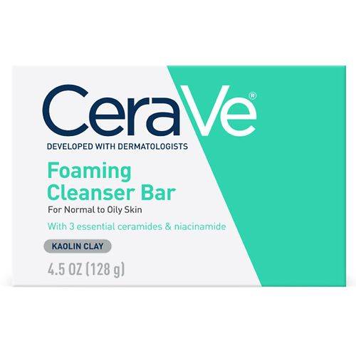 CeraVe Foaming Cleanser Bar for Oily Skin - 4.5 oz