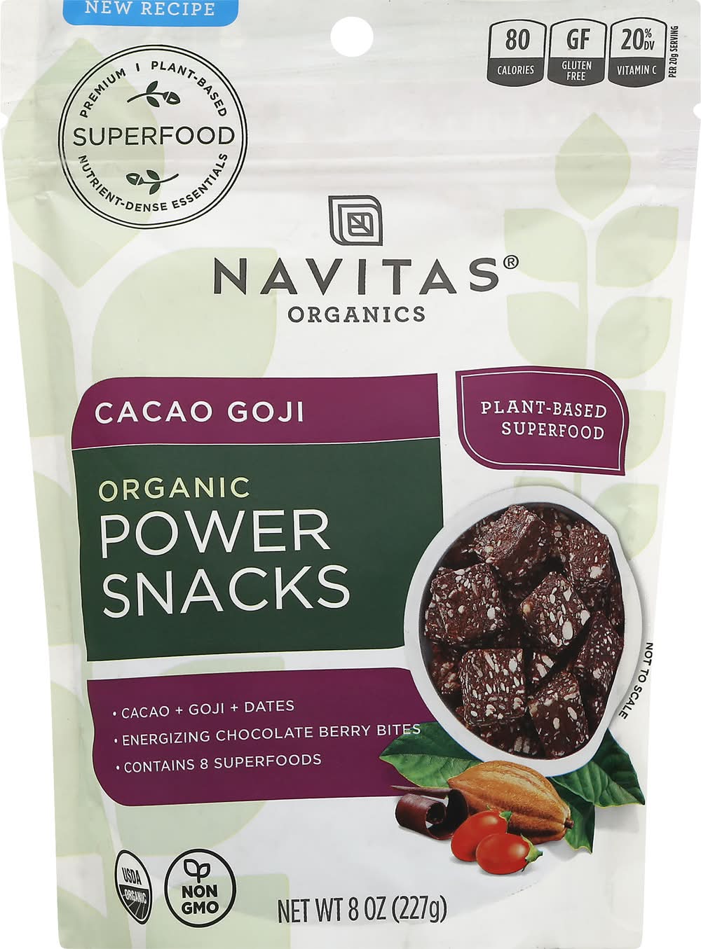 Navitas Organic Cacao Goji Power Snacks (8 oz)