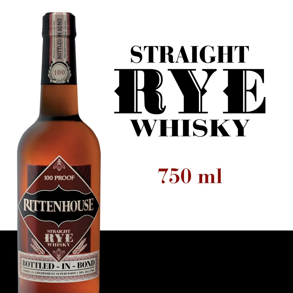 Rittenhouse Straight Rye Whisky (750 ml)