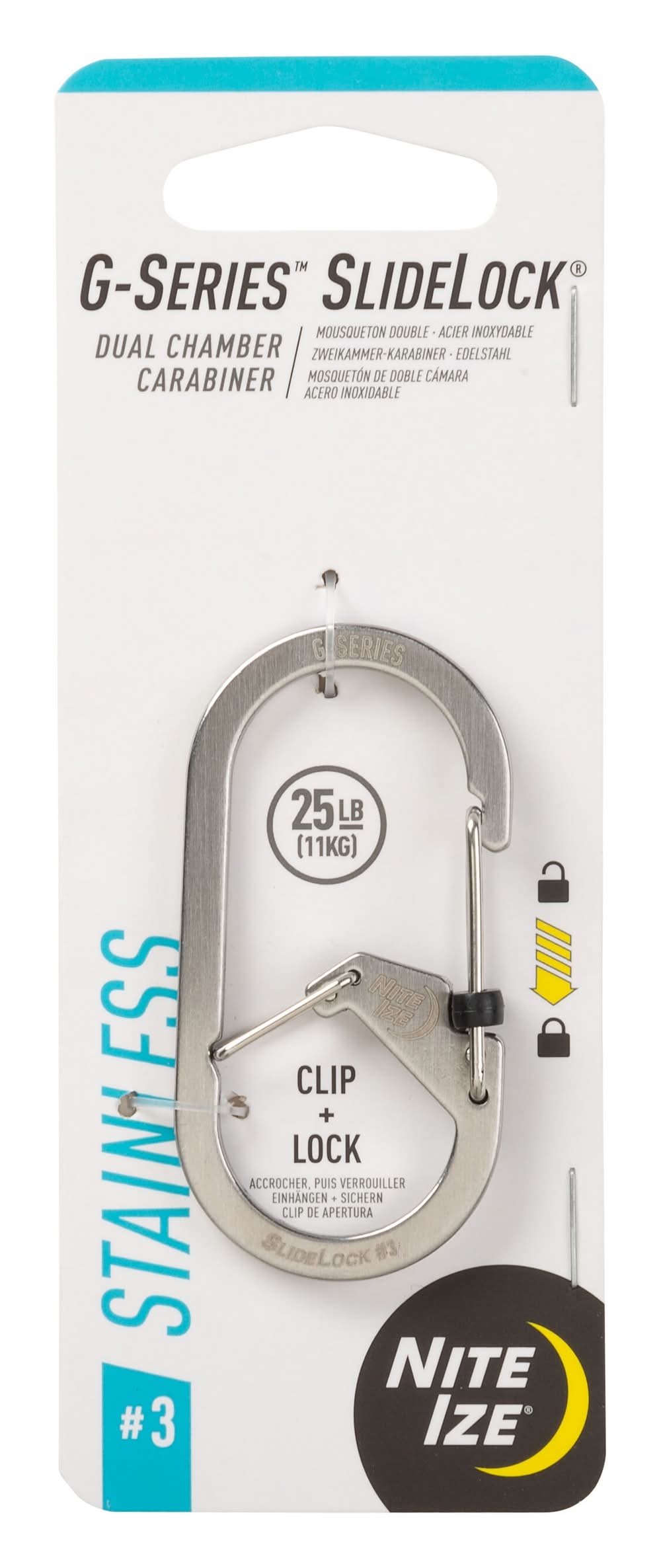 Nite Ize 0.39-in Oval Wire Carabiner