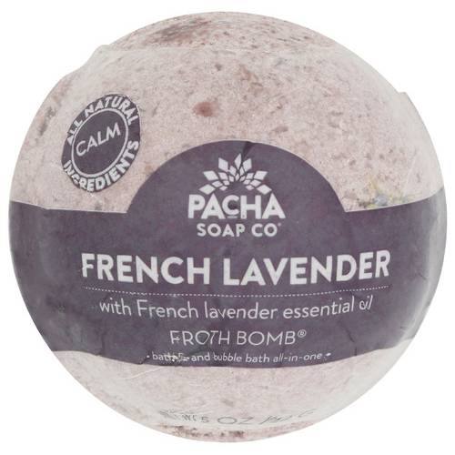 Pacha Soap Co French Lavender Froth Bath Bomb