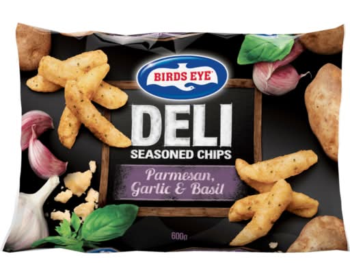 Brids Eye Deli With Garlic & Basil Seasoned Chips, Parmesan (600g)