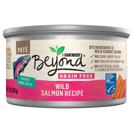 Purina Beyond Grain Free Natural Pate Wet Cat Food (wild salmon)