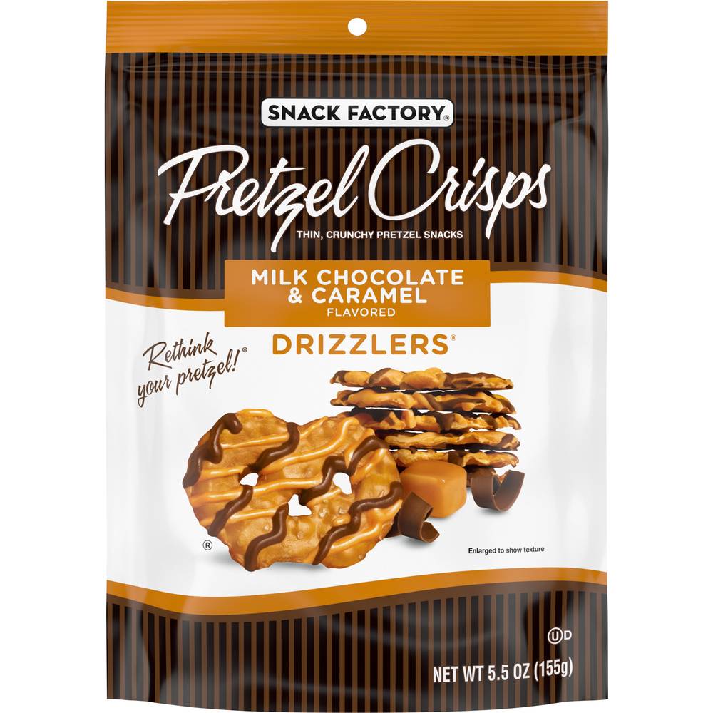 Snack Factory Pretzel Crips Drizzlers (milk chocolate & caramel )